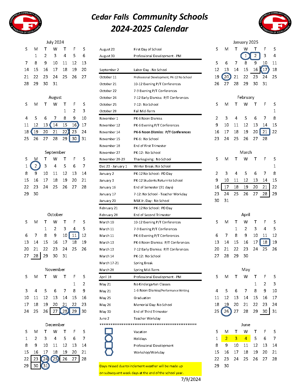 Isd77 Calendar